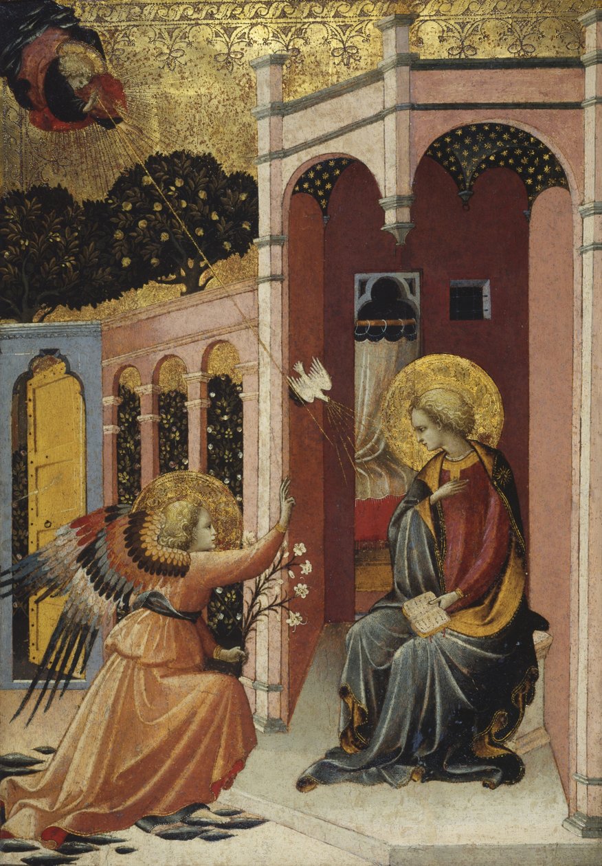 Zwiastowanie, ok.1430-40 autorstwa Master of the Judgement of Paris