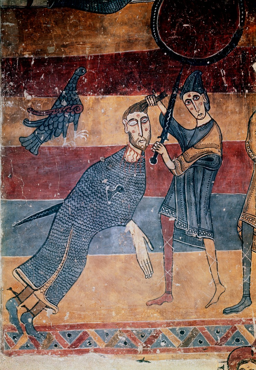 „Dawid i Goliat”, c1130 autorstwa Master of the Last Judgement
