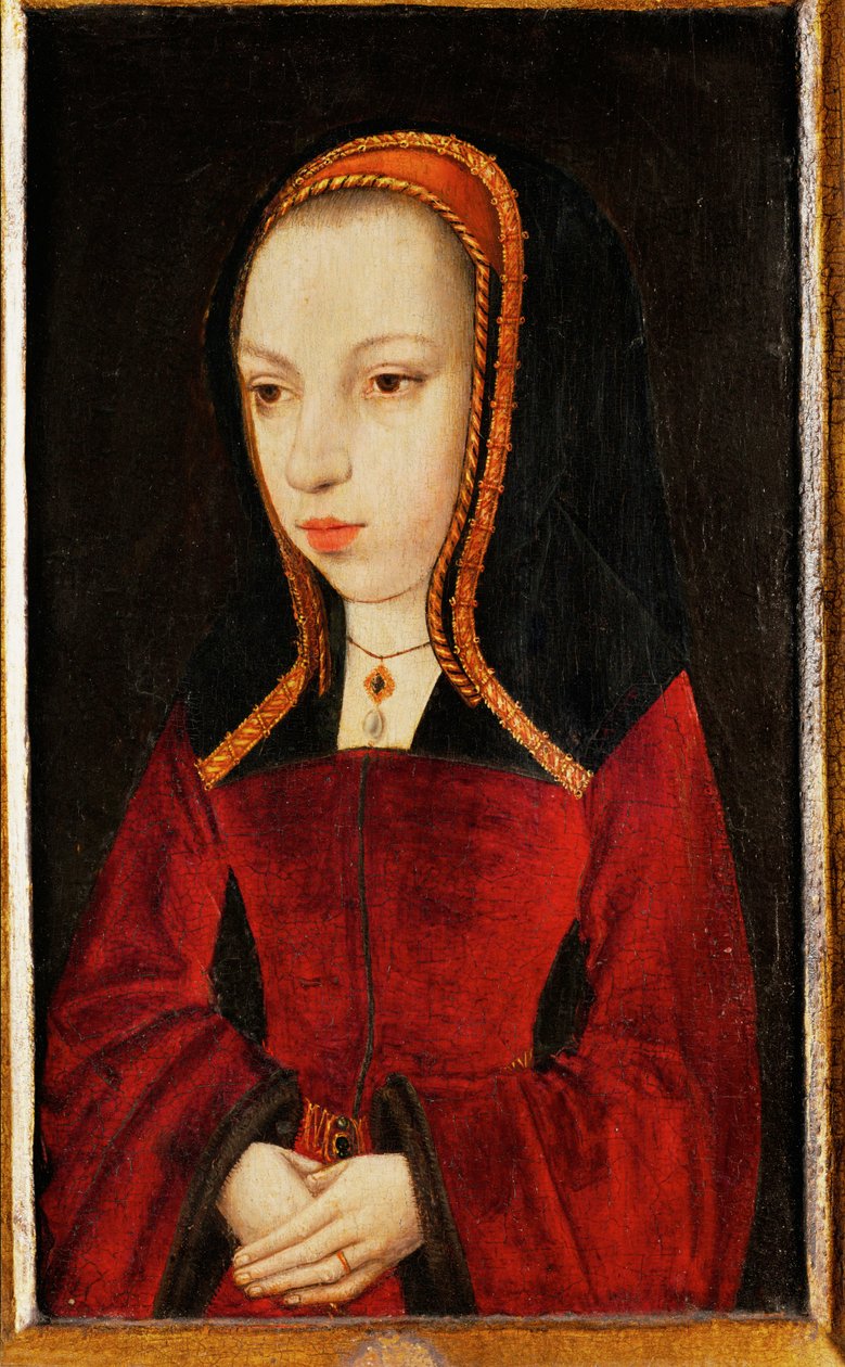 Małgorzata Austriacka, arcyksiężniczka, córka cesarza Maksymiliana I, guwernantka Niderlandów ... autorstwa Master of the Legend of St.Priest