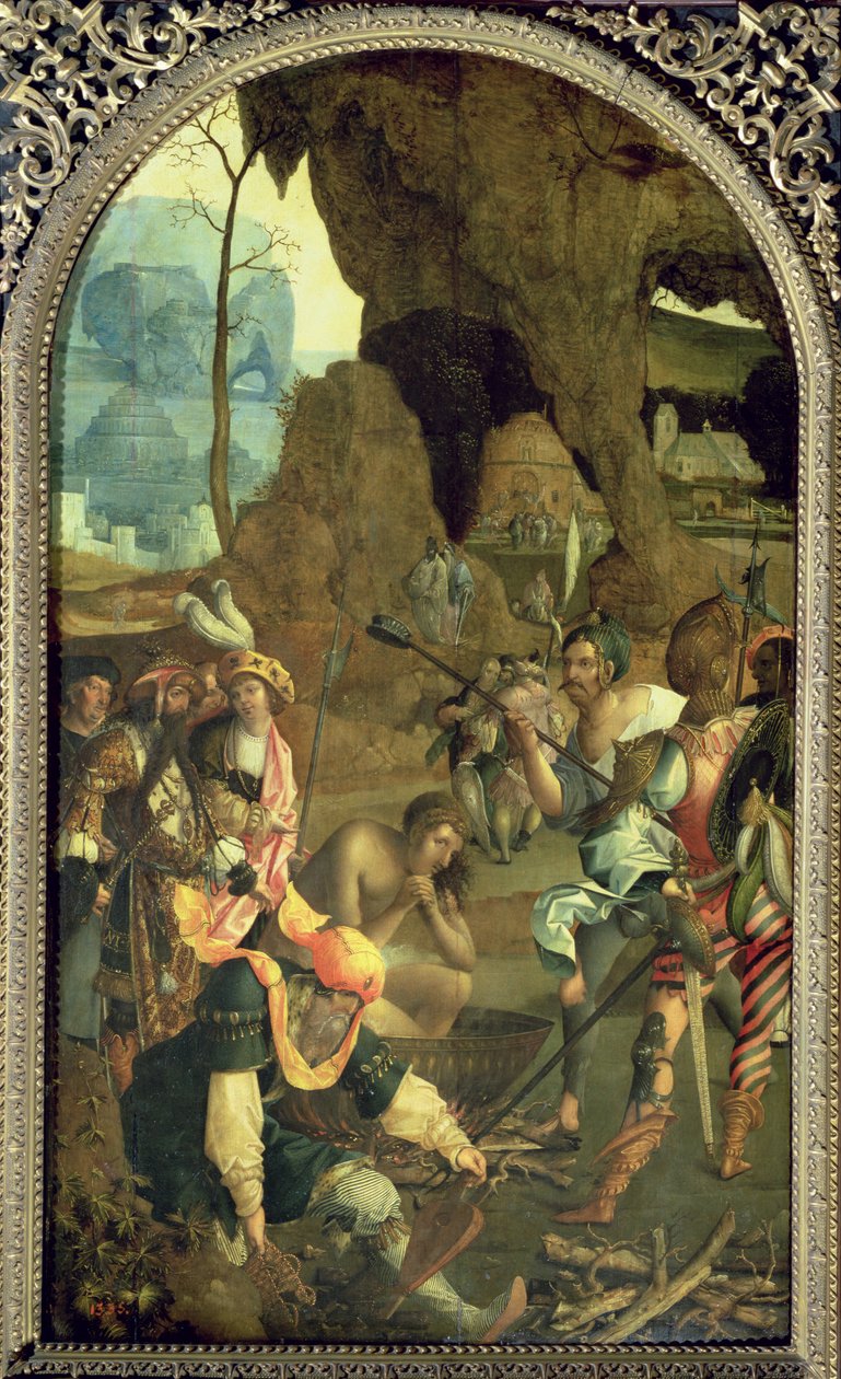 Męczeństwo św. Jana Ewangelisty, ok. 1525 autorstwa Master of the Legend of St. John the Evangelist
