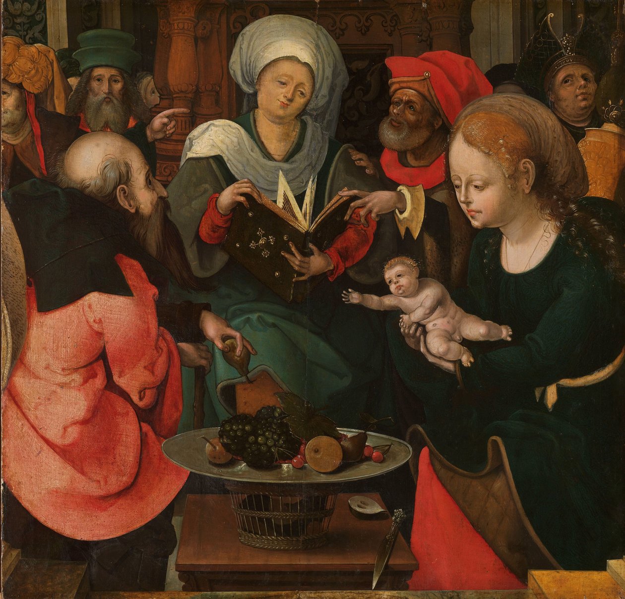 Święte pokrewieństwo autorstwa Master of the Lille Adoration