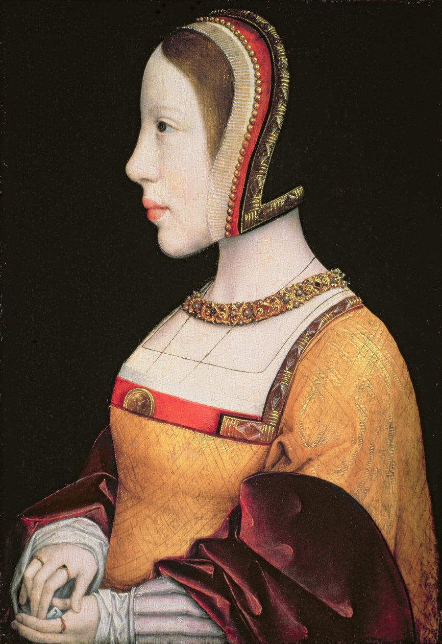 Królowa Elżbieta von Habsburg (1501-26) Danii (1501-26) ok. 1514-15 (olej na desce dębowej) autorstwa Master of the Magdalen Legend