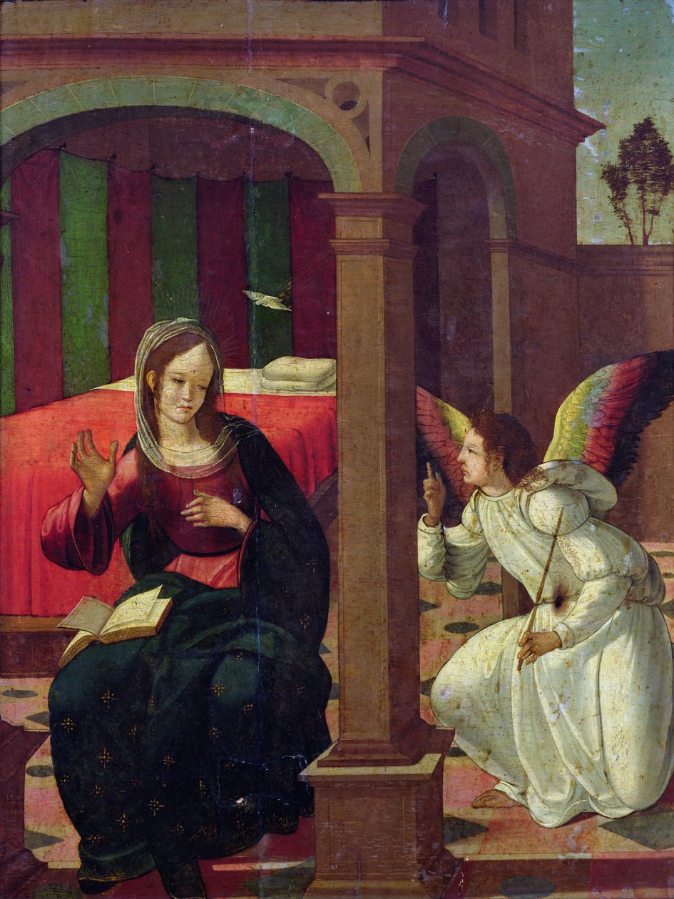 Zwiastowanie autorstwa Master of the Manchester Madonna
