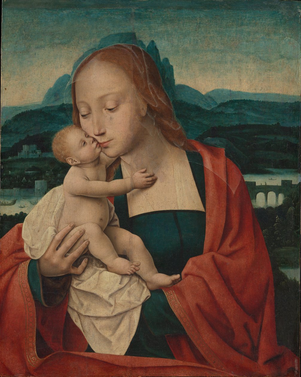 Dziewica z Dzieciątkiem autorstwa Master of the Mansi Magdalen