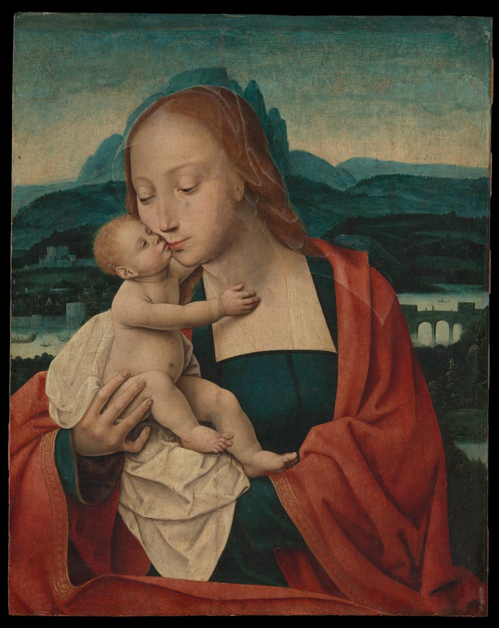 Dziewica z Dzieciątkiem autorstwa Master of the Mansi Magdalen
