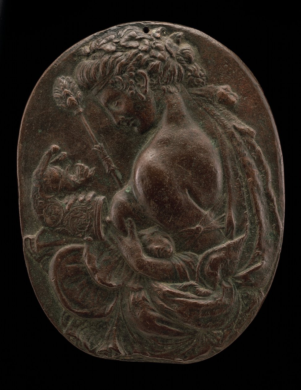 Bachantka, koniec XV lub początek XVI wieku. autorstwa Master of the Martelli Mirror