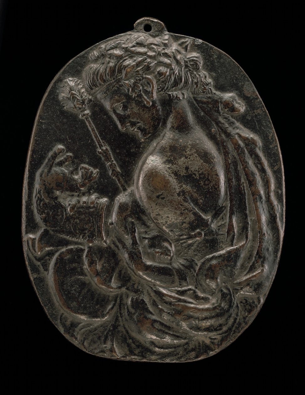 Bachantka, koniec XV lub początek XVI wieku. autorstwa Master of the Martelli Mirror