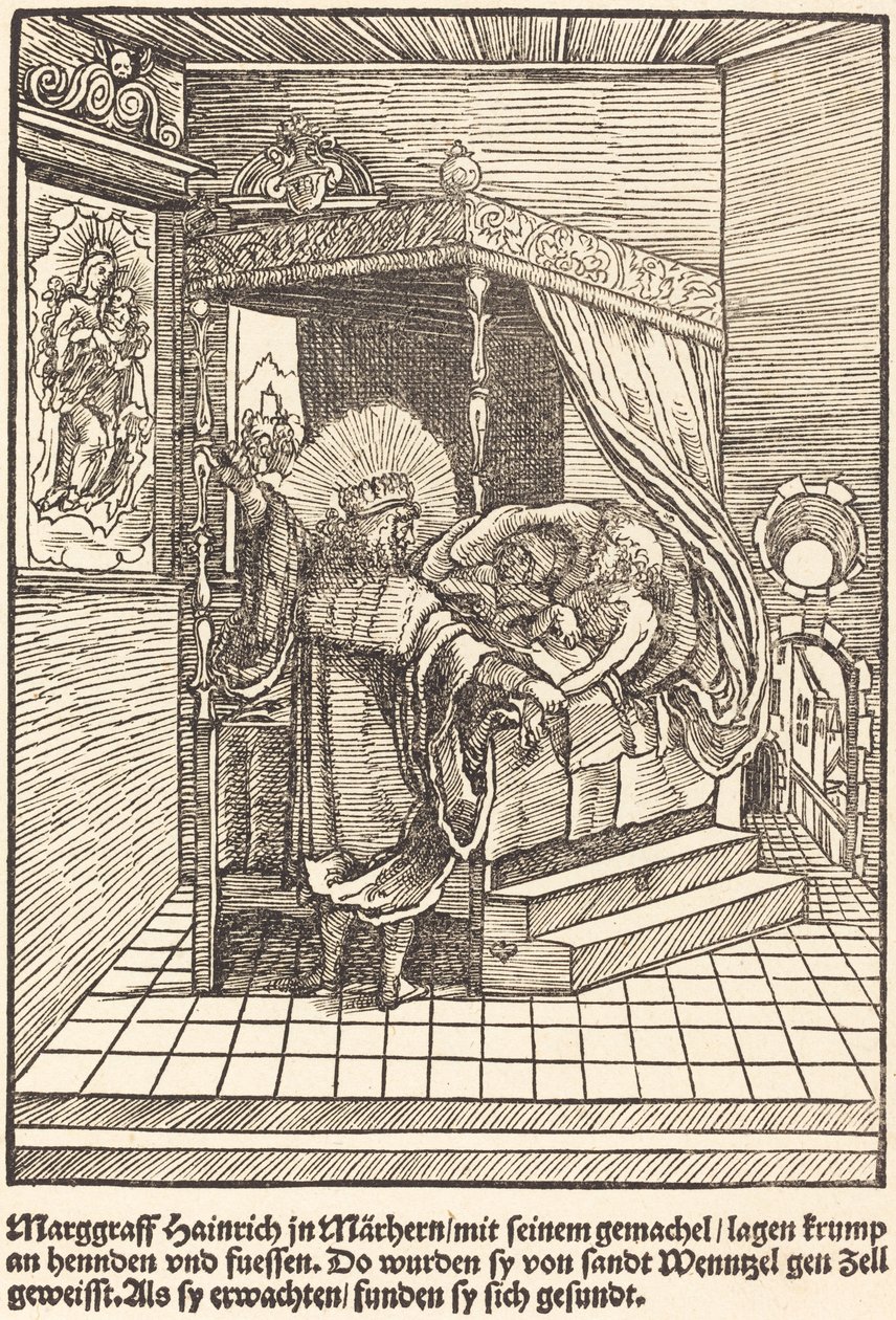 Marggraff Hainrich w Marhern autorstwa Master of the Miracles of Mariazell