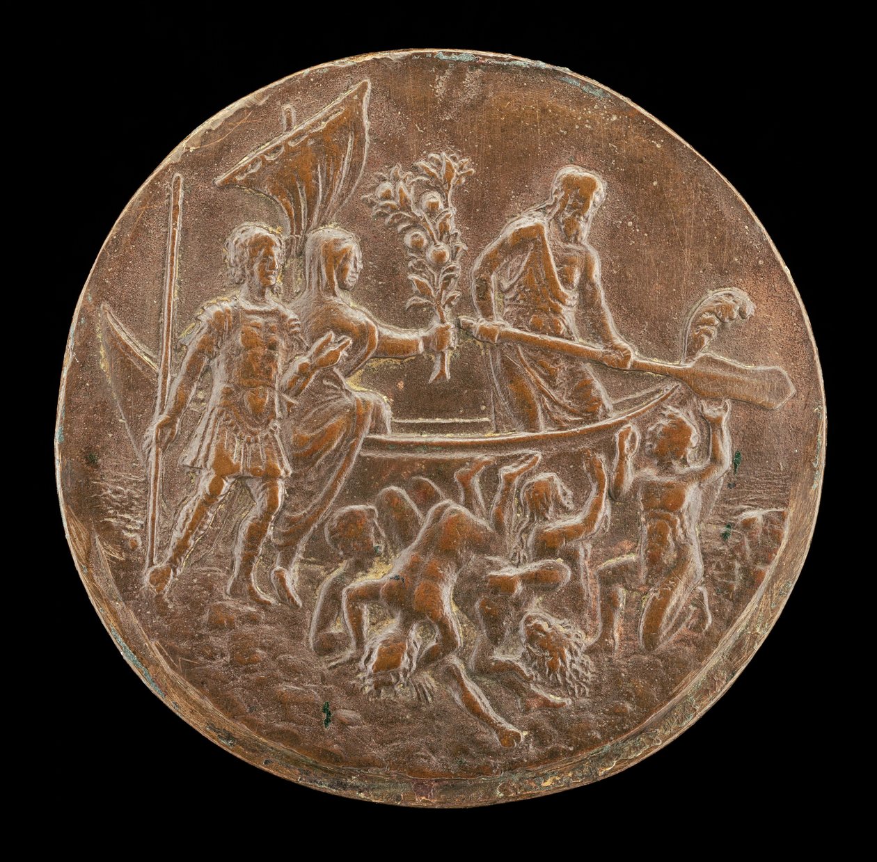 Eneasz Zejście do Podziemia, czwarta ćwierć XV wieku. autorstwa Master of the Orpheus Legend