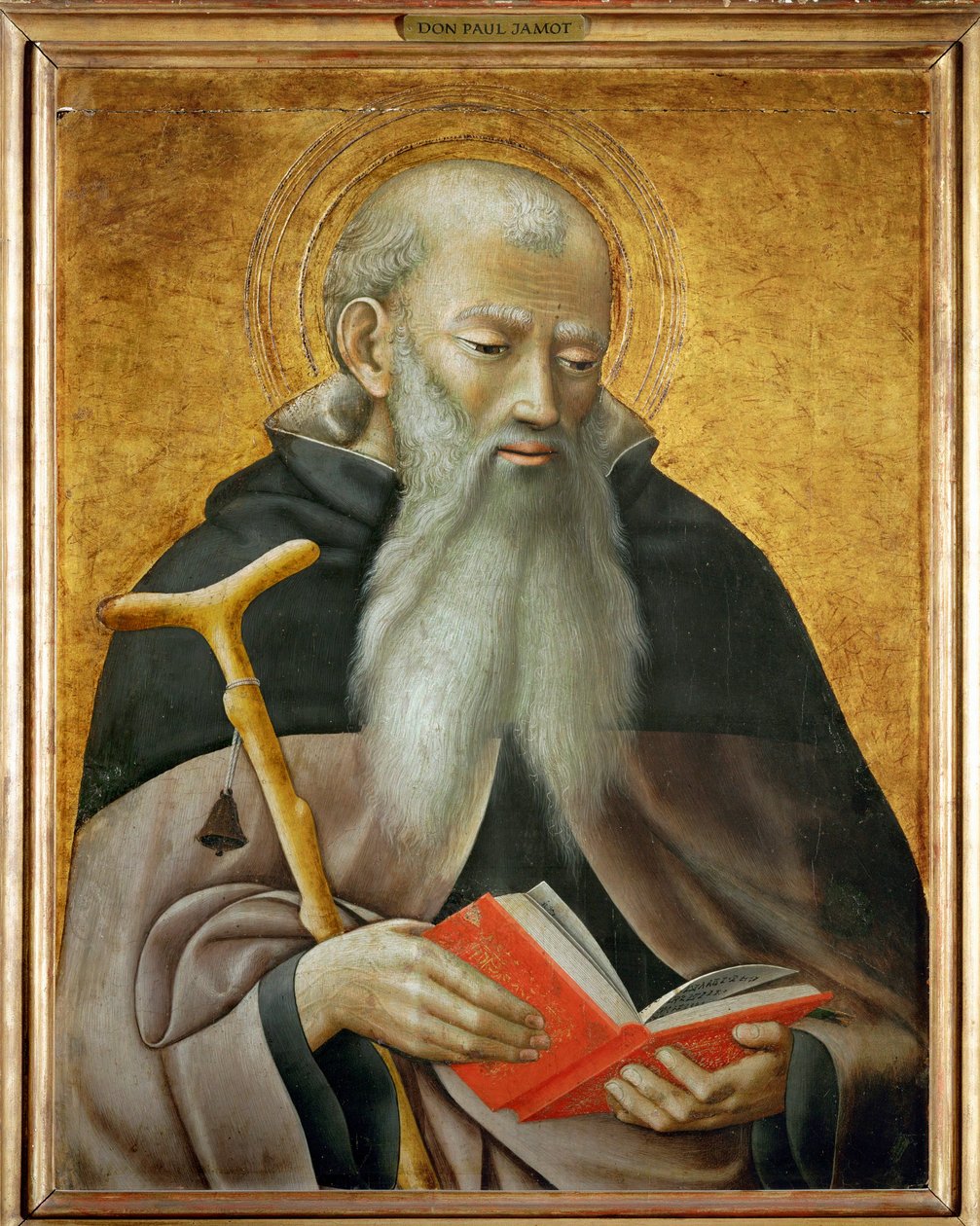 Święty Antoni opat ... autorstwa Master of the Osservanza