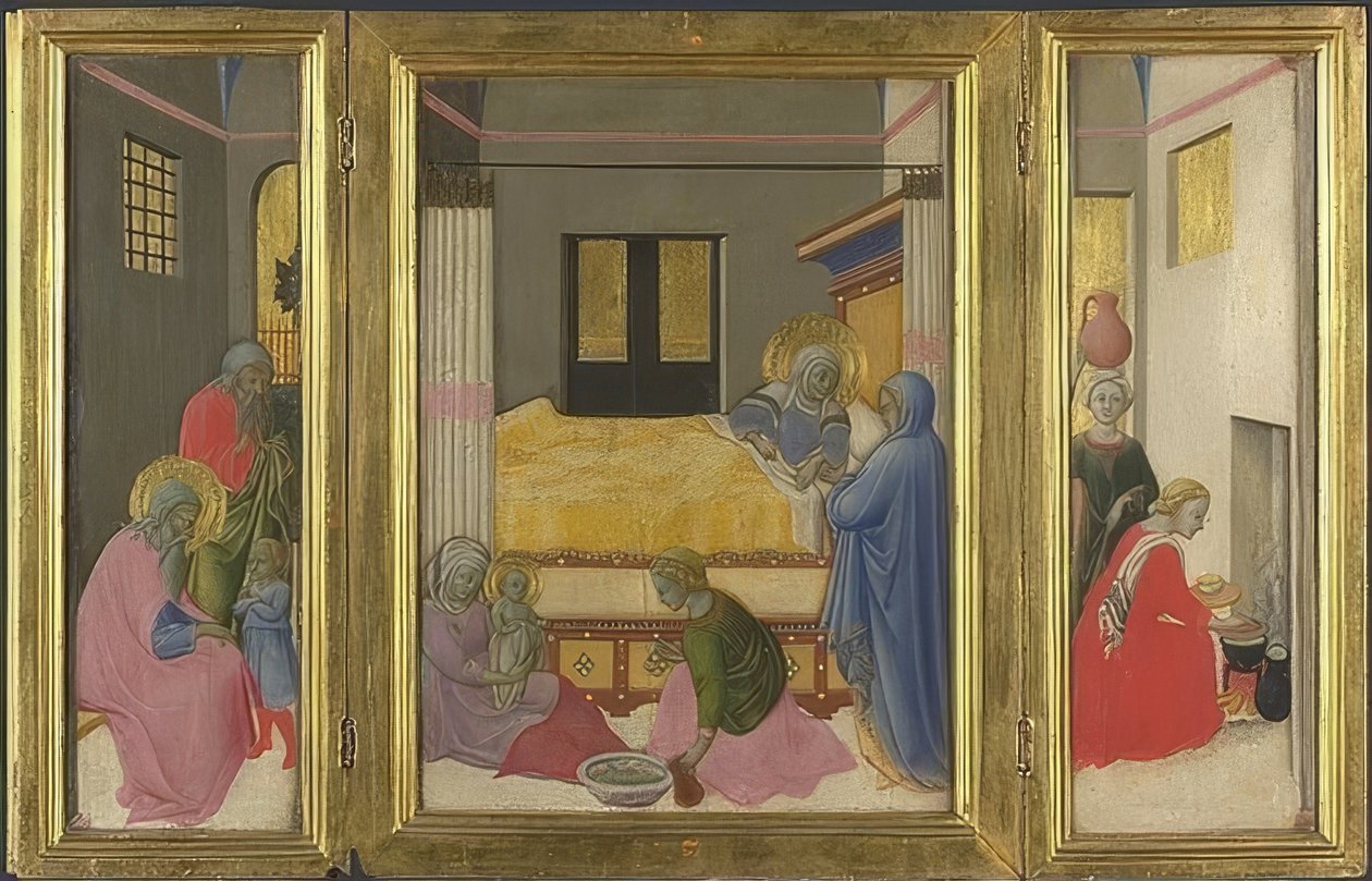 Narodziny Matki Boskiej - ok. 1440 autorstwa Master of the Osservanza