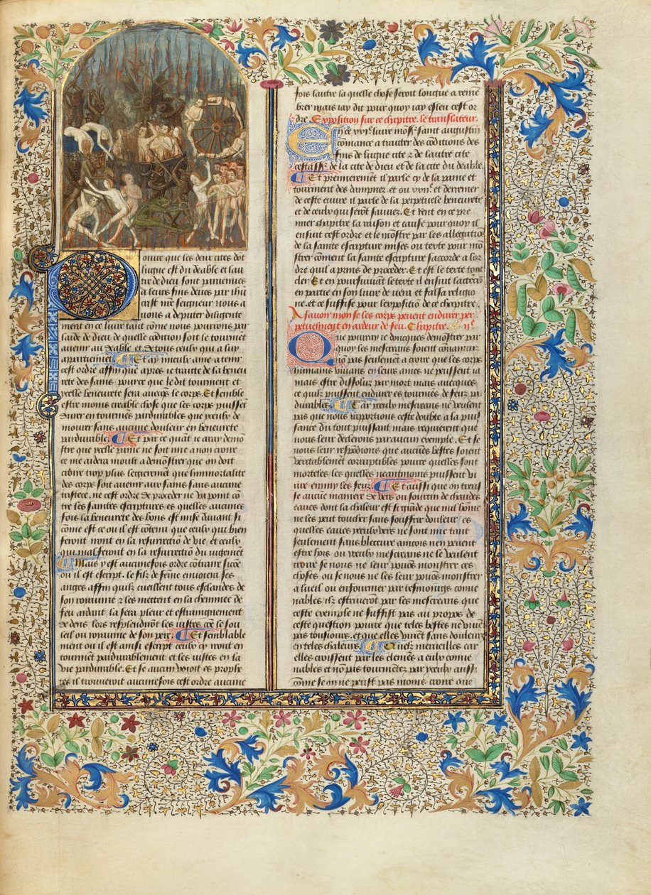 Piekielne męki autorstwa Master of the Oxford Hours
