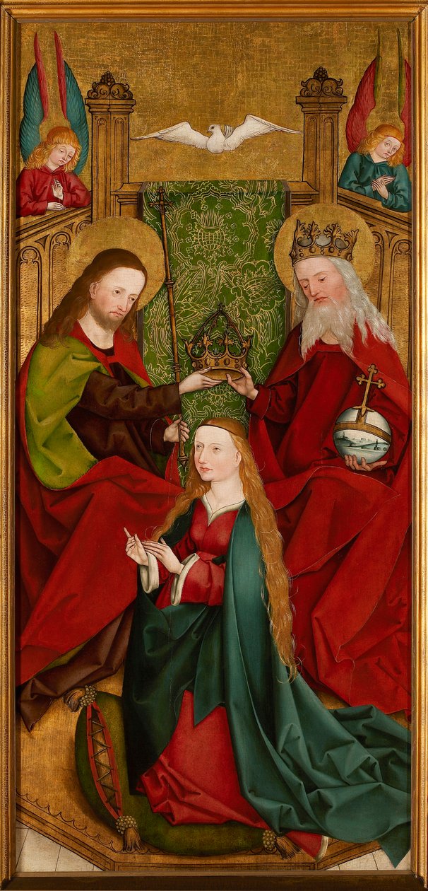 Koronacja Najświętszej Maryi Panny, ok. 1485-1490. autorstwa Master of the Sacristy of Kaufbeuren
