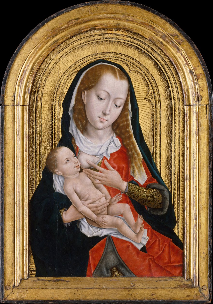 Dziewica z Dzieciątkiem, 1475-99 autorstwa Master of the Saint Ursula Legend