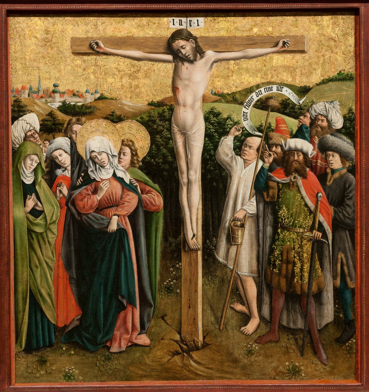 Ołtarz z Męką Pańską, ok. 1440 (olej i złoto na drewnie) autorstwa Master of the Schlägl Altarpiece