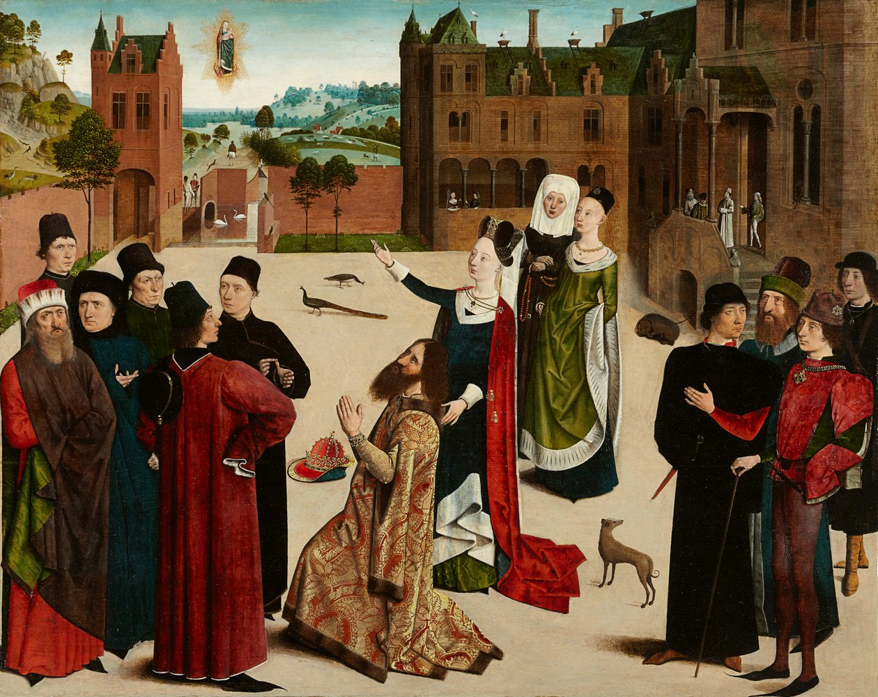 Proroctwo tyburtyńskiej Sybilli, ok. 1473-ok. 1477 (obraz na drewnie dębowym) autorstwa Master of the Tiburtine Sibyl