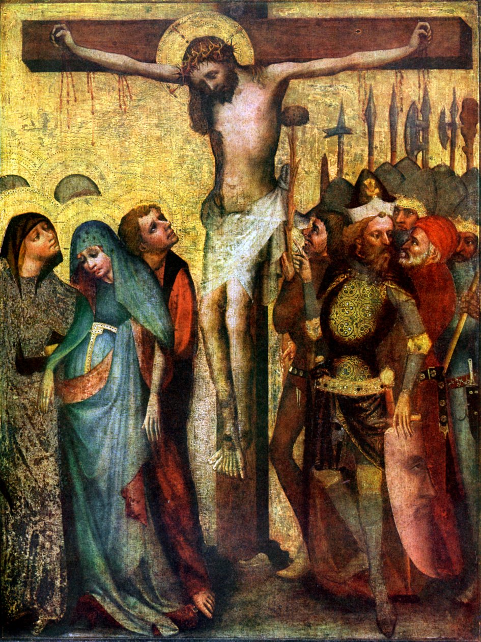 Ukrzyżowanie, przed 1400 1955 autorstwa Master of the Trebon Altarpiece