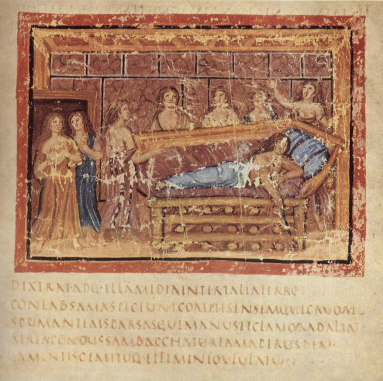 Śmierć Dydony, ok. 400 autorstwa Master of the Vatican Vergil
