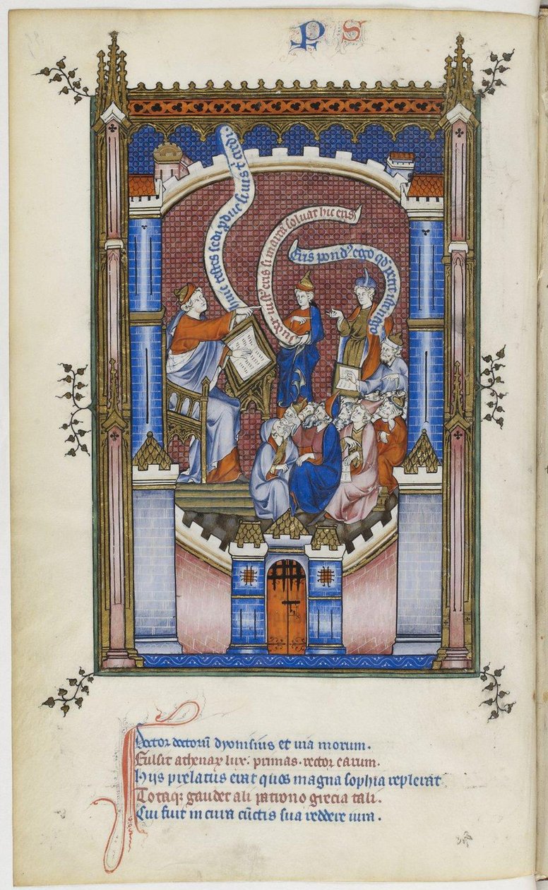 Życie świętego Denisa, 1317 autorstwa Master of the Vie de saint