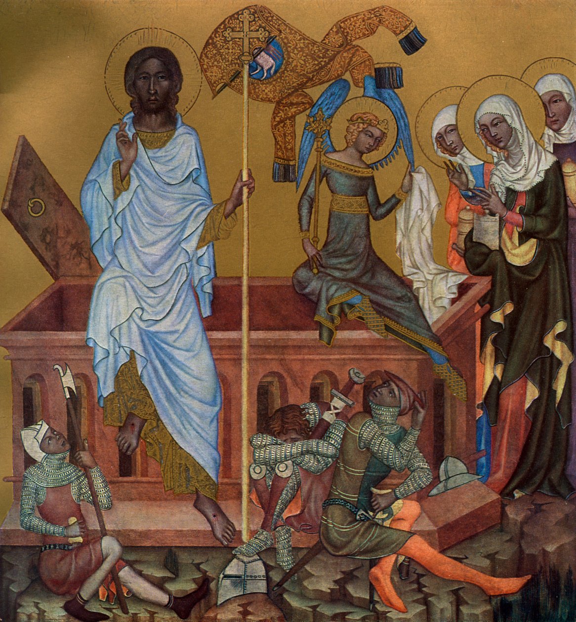 „Zmartwychwstanie Chrystusa”, ok. 1350 1955. autorstwa Master of the Vyssi Brod Altar