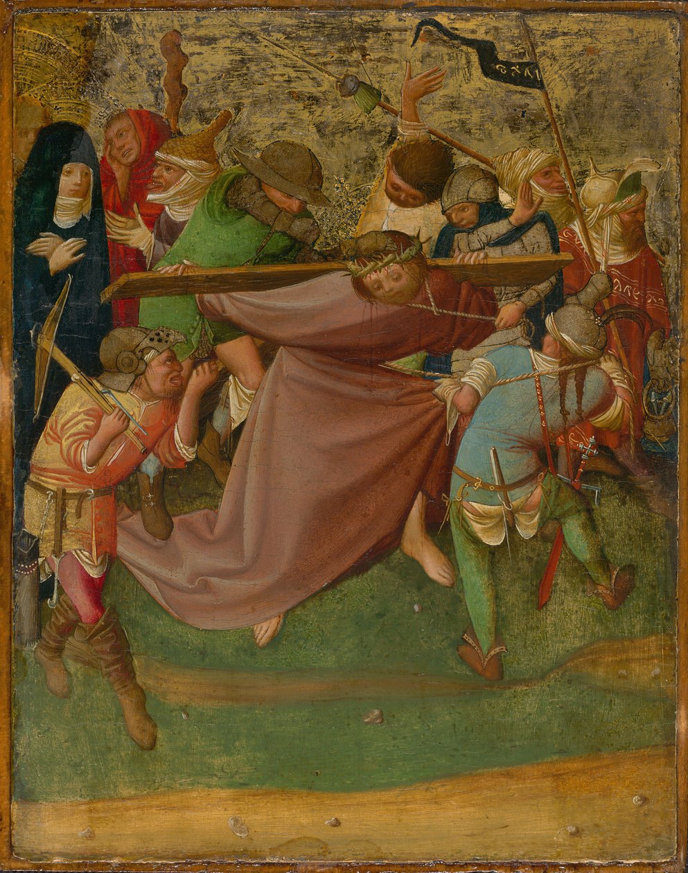 Chrystus dźwigający krzyż, 142025. autorstwa Master of the Worcester Carrying of