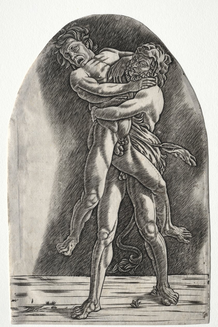 Herkules i Antaeus, c.1510. autorstwa Master of the Year 1515