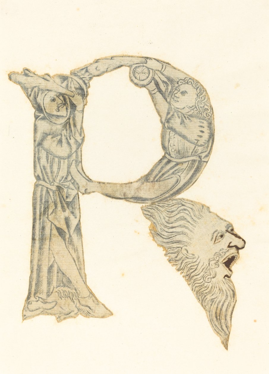 Litera P (przekonwertowana na R) autorstwa Master with the Banderoles
