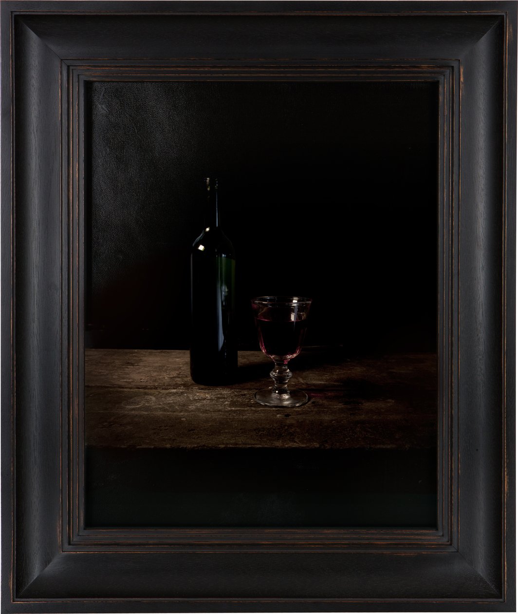 Ostatni posiłek w celi śmierci, Adolf Eichmann, 2012 (cyfrowy druk transferowy na pergaminie z koziej skóry) autorstwa Mat Collishaw