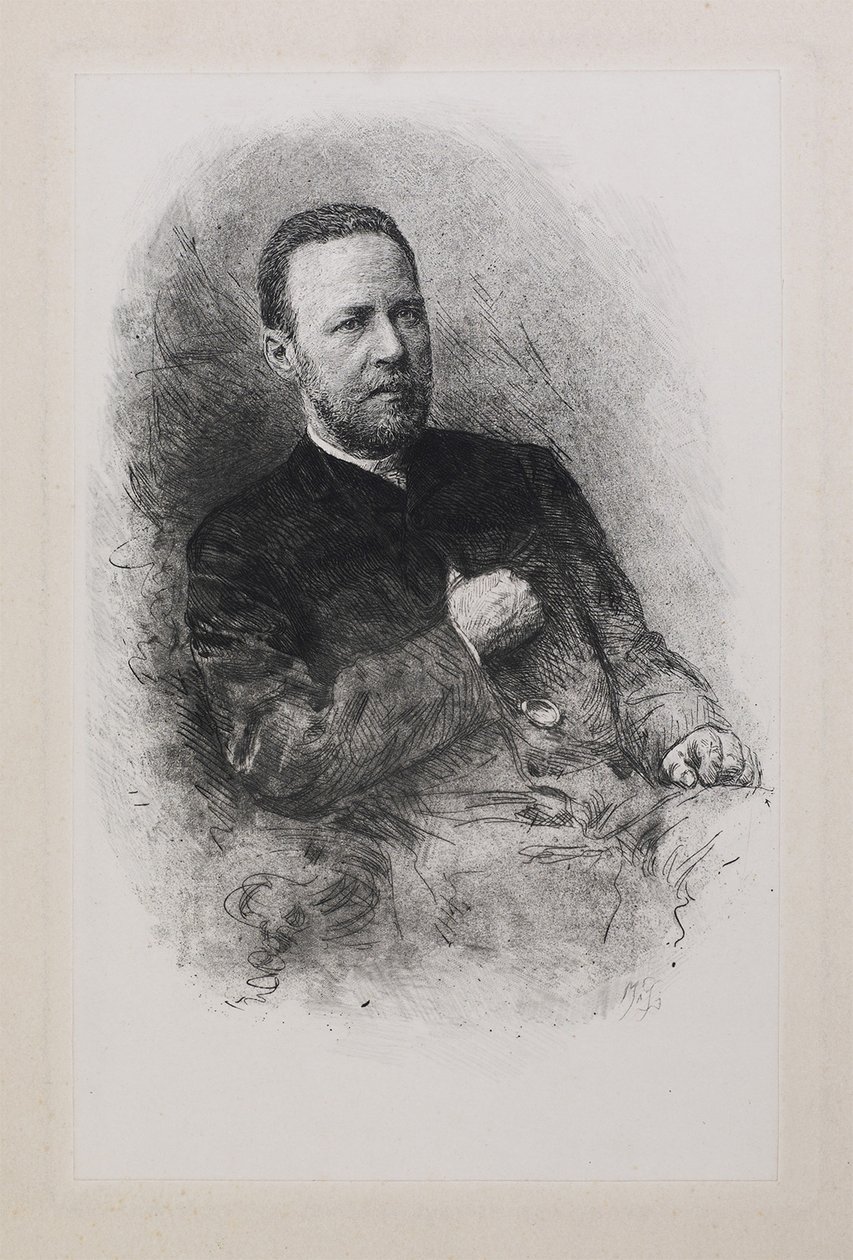 Portret historyka i dziennikarza Siergieja Nikołajewicza Szubinskiego 1834-1913, 1900 autorstwa Mate
