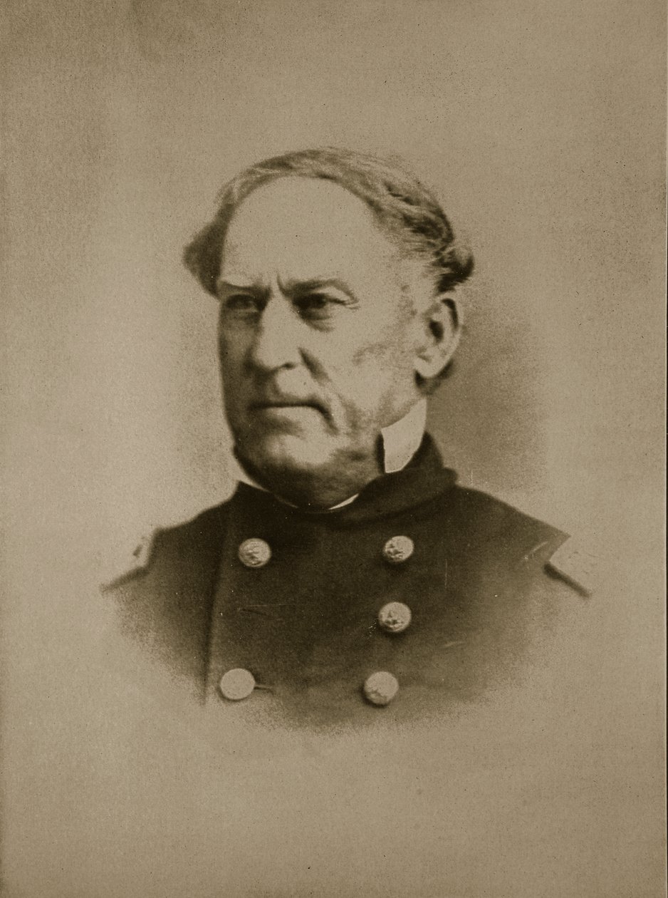 Admirał David G. Farragut, 1861-65 autorstwa Mathew B. Brady