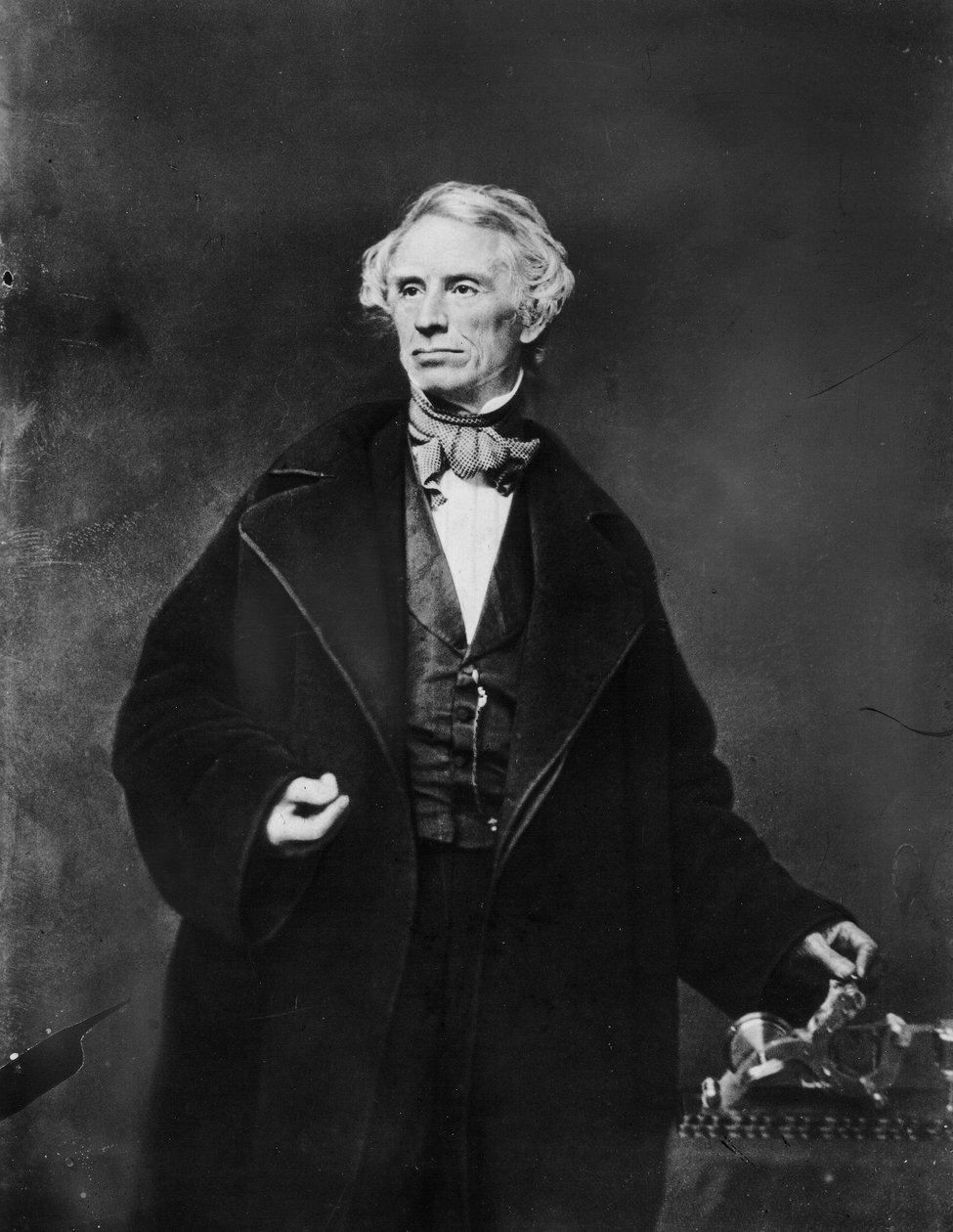 Samuel Finley Breese Morse w Academy of Design w Nowym Jorku, 1841 autorstwa Mathew B. Brady