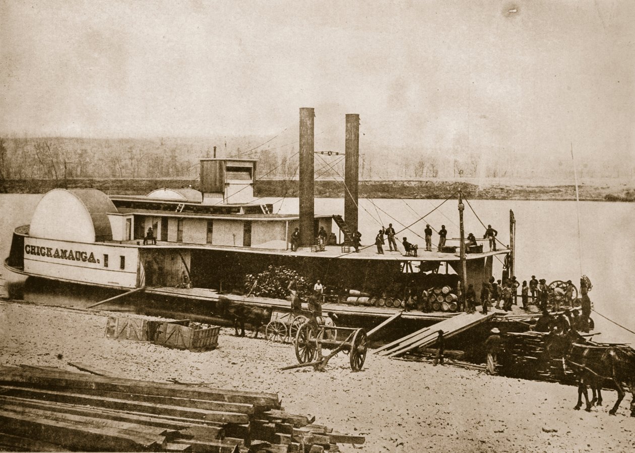 Transport zaopatrzenia, 1861-65 autorstwa Mathew B. Brady