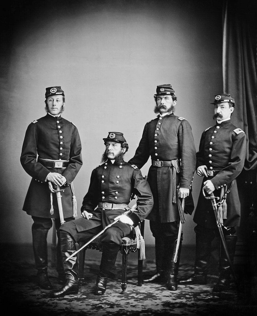 Unijny gen. bryg. Samuel Wylie Crawford i jego sztab, lato 1862 r. autorstwa Mathew B. Brady