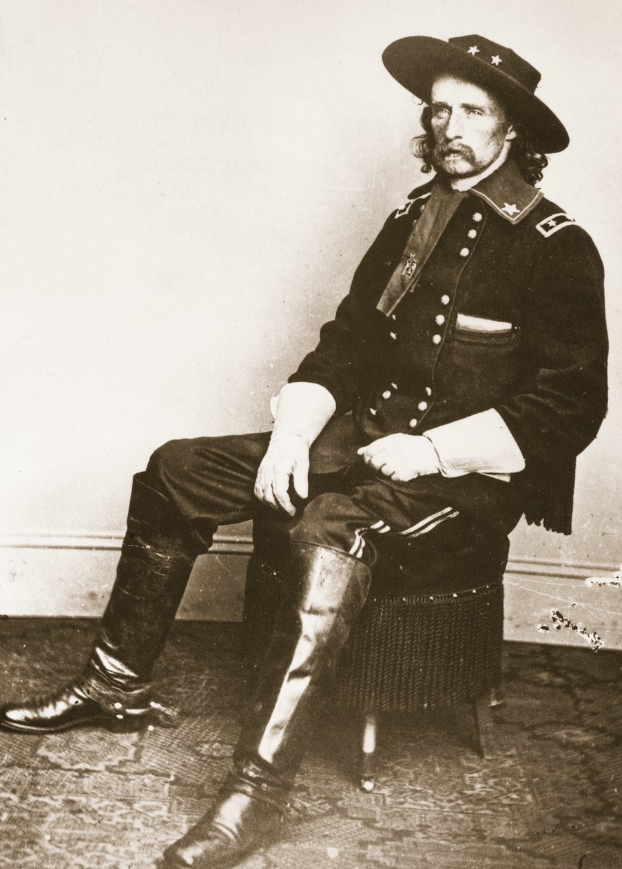 George Armstrong Custer (fotograwiura) autorstwa Mathew B. Brady