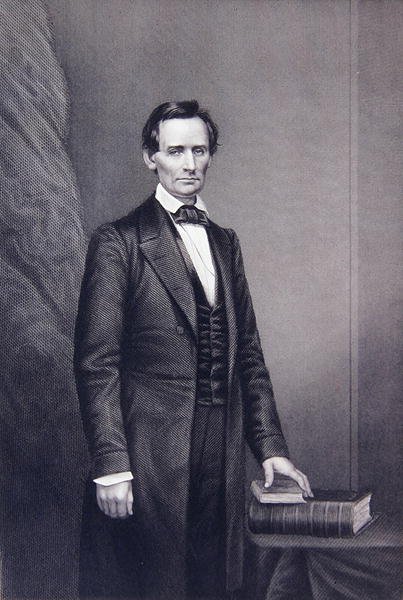 Abraham Lincoln, z „Galeria portretów w salonie wybitnych osobistości” autorstwa Mathew (after) Brady