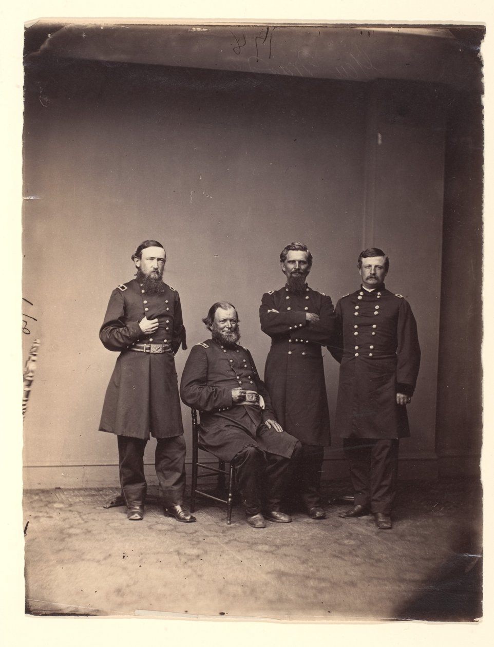 Generał William Ward i sztab autorstwa Mathew B. Brady