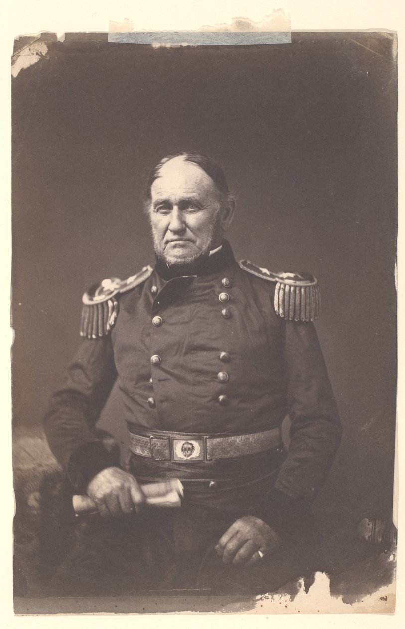 Generał dywizji David E. Twiggs autorstwa Mathew B. Brady
