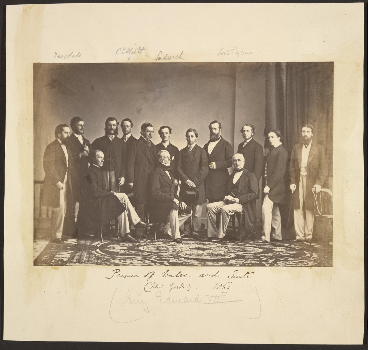 Prince of Wales and Suite (Nowy Jork). 1860 autorstwa Mathew B. Brady