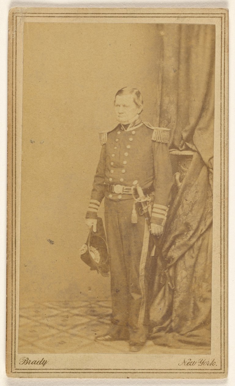 Konteradmiral Jas. Smith, U.S.N. Ch. Bu of Jacks & (---illeg.) Feb 9. 63. autorstwa Mathew B. Brady