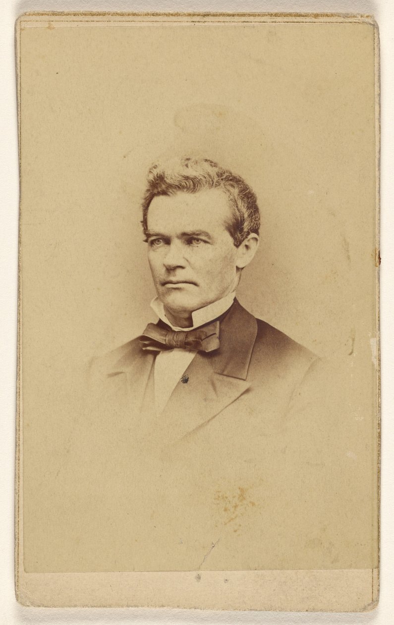 [Nieznany mężczyzna, przedstawiony w stylu winiety] autorstwa Mathew B. Brady