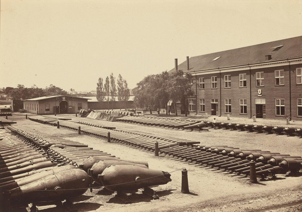 Widoki z marynarskiej stoczni artyleryjskiej, Waszyngton, D.C., czerwiec autorstwa Mathew B. Brady