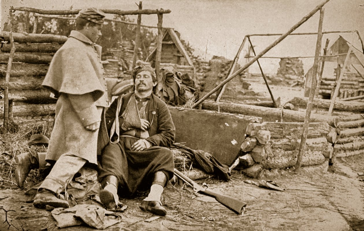 Ranny Zouave, 1861-65 autorstwa Mathew B. Brady