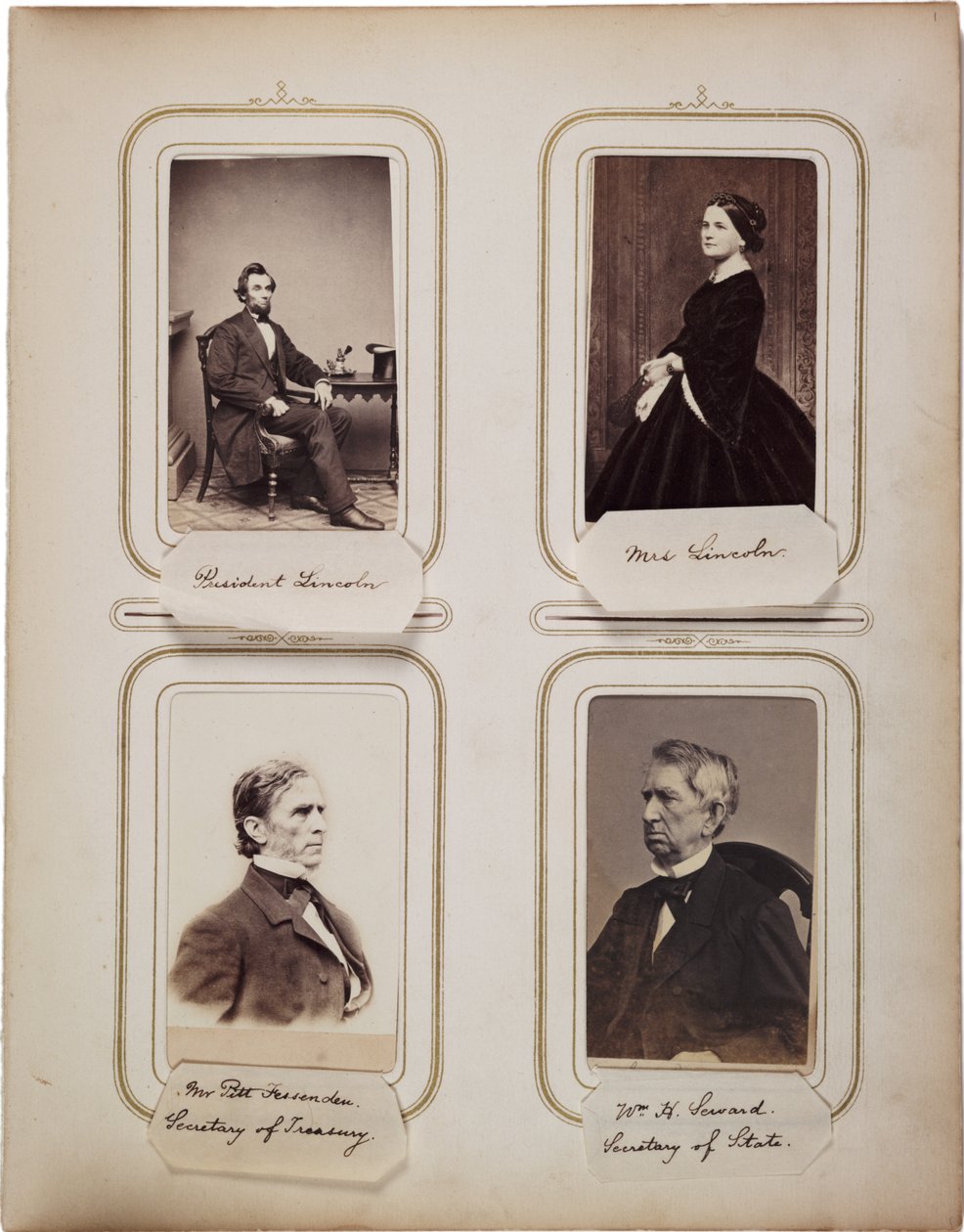 Album 200 cartes de visite, większość autorstwa Brady