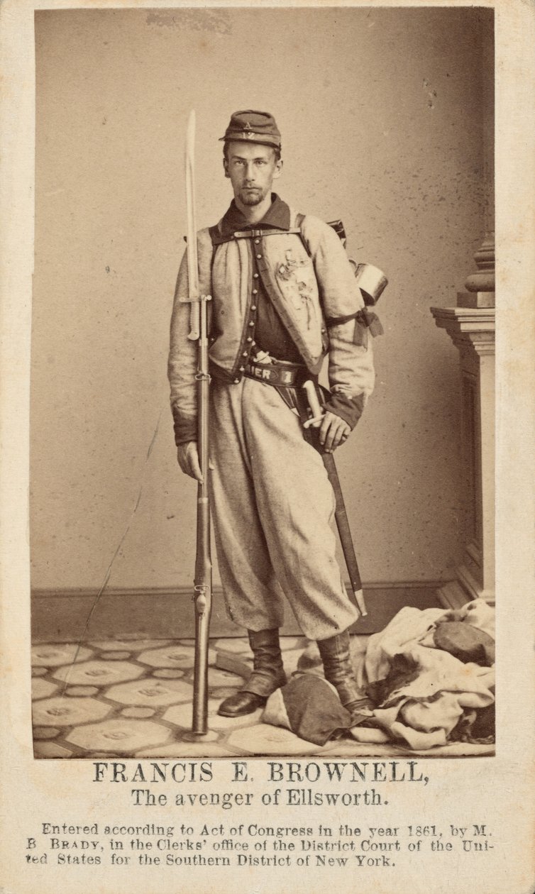 Francis E. Brownell, 1861 (zdjęcie) autorstwa Mathew Brady