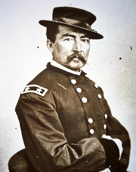 Generał Philip H. Sheridan (1831-88) (zdjęcie czarno-białe) autorstwa Mathew Brady