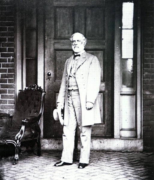 Generał Robert E. Lee (1807-70) (zdjęcie czarno-białe) autorstwa Mathew Brady