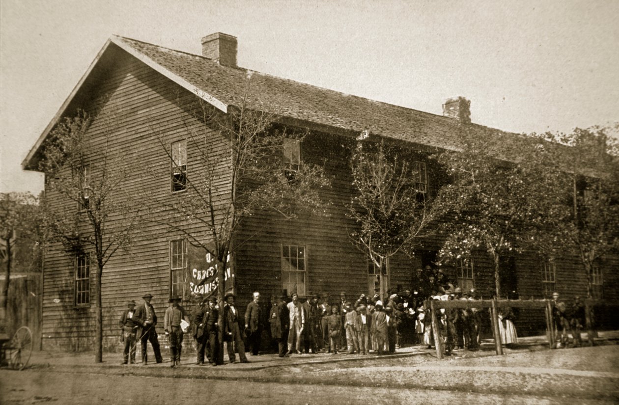 Siedziba Komisji Chrześcijańskiej, Richmond, 1861-65 autorstwa Mathew B. Brady