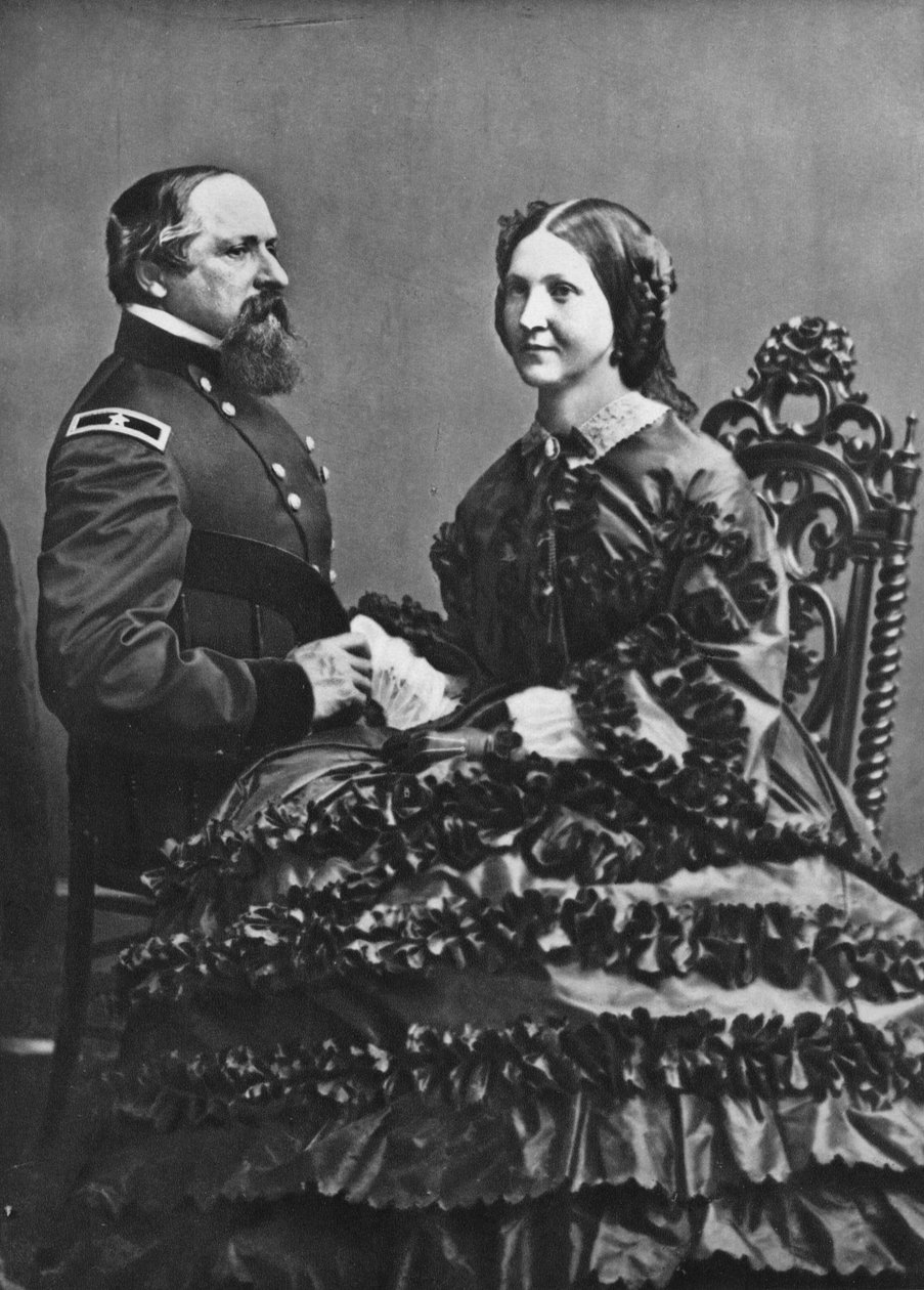 James B. i Fannie Ricketts, ok. 1860, 1939 r. autorstwa Mathew B. Brady