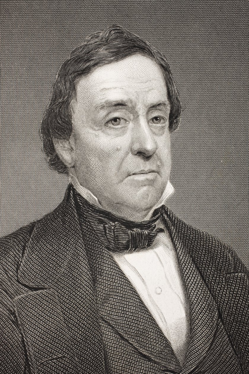 Lewis Cass, z „Galerii Portretów Historycznych”, wydana ok. 1880 r. autorstwa Mathew B. Brady