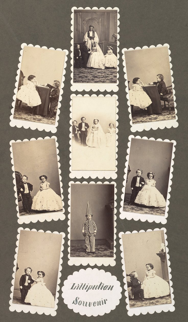 Pamiątka liliputów, 1862-63. autorstwa Mathew Brady
